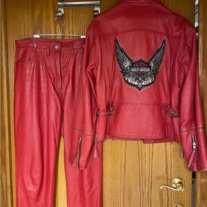 Harley-Davidson Red Leather Jacket